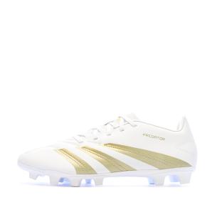 Chaussures de Foot Blanc/Doré Homme Adidas Predator Club FxG vue 0