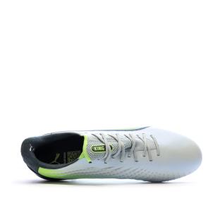 Chaussures de Foot Blanches/Noires/Vertes Homme Puma King Ultimate FG/AG vue 0