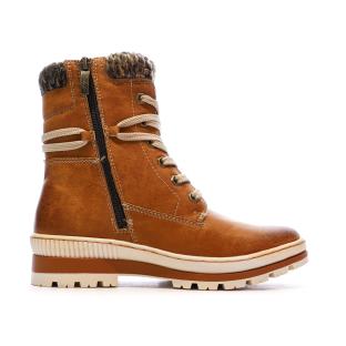 Bottines Camel Femme Relife Galabon vue 2