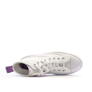 Baskets Blanches/Violettes Femme Converse All Star Move vue 4