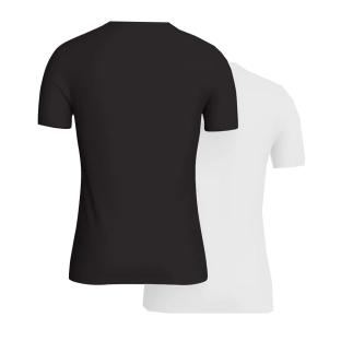 x2 T-Shirt Noir/Blanc Homme Kaporal JIFT vue 2