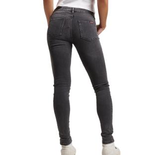 Jean Skinny Noir Femme Superdry Mid Rise vue 2
