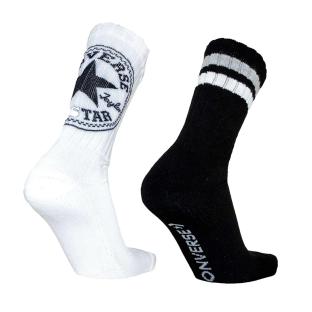 Chaussettes Noires/Blanches Homme Converse E1236H vue 2