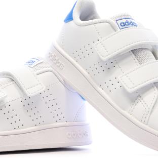 Baskets Blanches Bébé/Junior Adidas Advantage vue 0