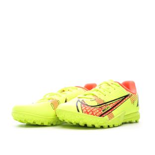 Chaussures de Foot Jaune Junior Nike Jr Vapor 14 Academy TF vue 6