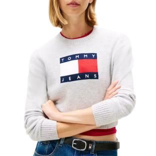 Pull Gris Femme Tommy Hilfiger Tjw Sparkle Flag vue 0