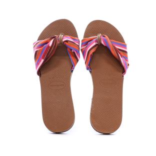 Tongs Rouge/Bleu Femme Havaianas Tropez vue 3