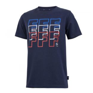 T-shirt Bleu Junior Equipe de France pas cher