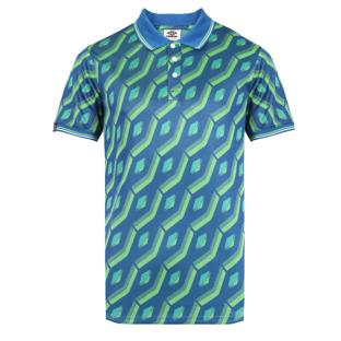 Polo Bleu/Vert Homme Umbro Regale pas cher