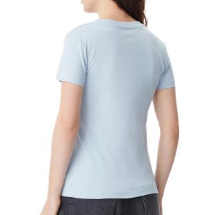T-shirt Bleu Femme Calvin Klein Jeans Gradient vue 2