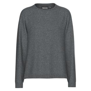 Pull Gris Femme Pieces Bree Knit vue 0