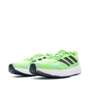 Chaussures de Running Verte Homme Adidas Sl20.3 vue 6