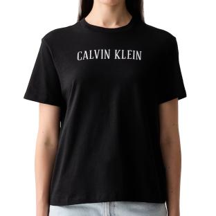 T-Shirt Noir Femme Calvin Klein Jeans Varsity vue 0