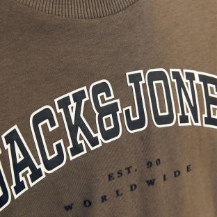 T-shirt Marron Garçon Jack & Jones Varsity vue 3
