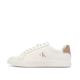 Baskets Blanc/Rose Femme Calvin Klein Jeans Low Pro Cups vue 0