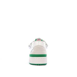 Baskets Blanches/Vertes Femme Adidas Forum Low vue 3