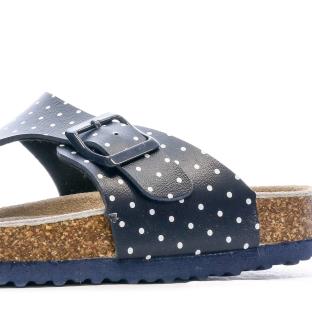 Sandales Marine/Pois Fille Beppi Casual Slipper vue 7