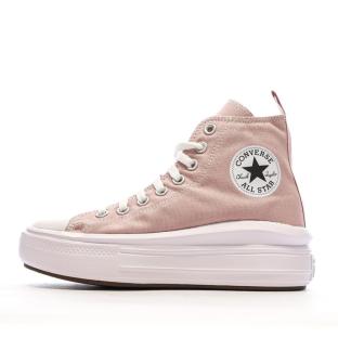 Baskets Roses Fille Converse All Star Move Platform A08745C pas cher