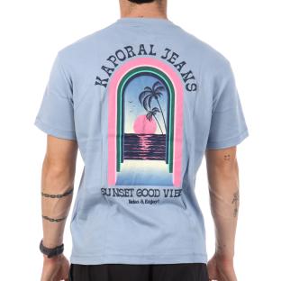 T-Shirt Bleu Homme Kaporal TYGAE vue 0
