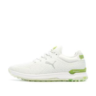 Chaussures de Golf Blanc/Vert Homme Puma Alphcat pas cher