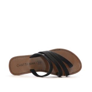 Sandales Noires Femme Chattawak ROXANNE vue 4