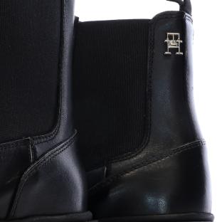 Bottines Noires Femme Tommy Hilfiger Combat Leather Low vue 7