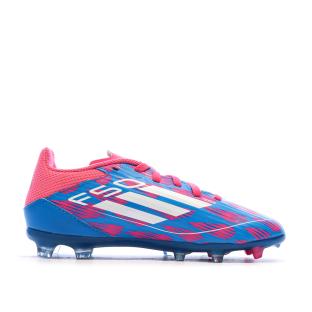 Chaussures de football Bleu/Roses Garçon Adidas F50 League Fg/mg vue 0