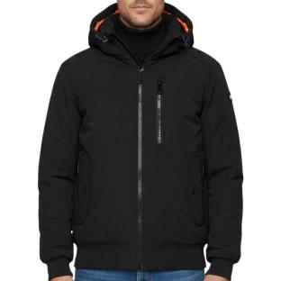 Blouson Noir à capuche Schott DYLAN vue 0