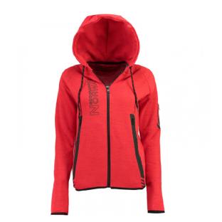 Sweat zippé Rouge Fille Geographical Norway Getincelle pas cher