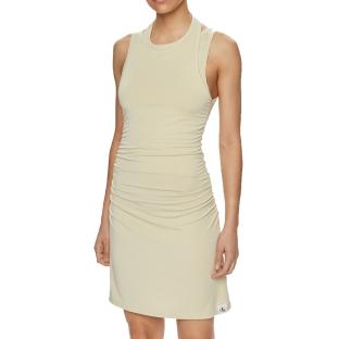 Robe Verte Femme Calvin Klein Jeans Layered pas cher