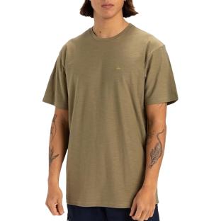 T-Shirt Kaki Homme Quiksilver Slub roundneck pas cher