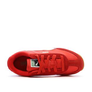 Baskets Rouges/Blanches Garçon Puma Easy Rider vue 4