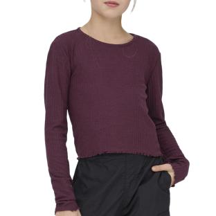 T-Shirt Manches Longues Prune Fille Kids ONLY Kognella vue 0