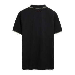 Polo Noir/Kaki Homme Teddy Smith Pasian 2 vue 2