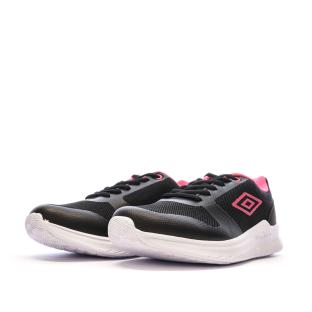Baskets Noir/Rose Femme Umbro Owen vue 6