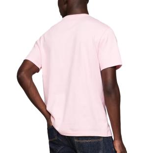 T-shirt Rose Homme Tommy Hilfiger Essential Solid Pock vue 2