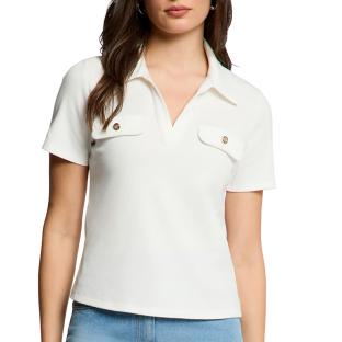 Polo Blanc Femme Morgan DROSSO vue 0