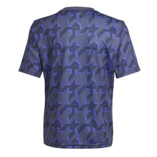 Real Madrid Maillot Prématch Marine Junior Adidas 2023/2024 vue 2