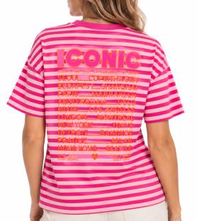 T-Shirt Rouge/Rose Femme Mère et Fille Iconic vue 0