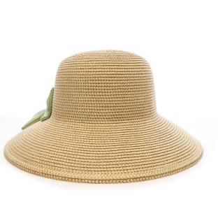 Chapeau de Paille Vert Femme Via Lorenzo Bohème vue 0