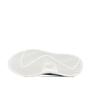 Baskets Blanches/Marine Garçon Puma Smash 3.0 vue 5