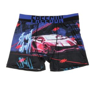 Boxer Noir/Bleu à Imprimés Homme Freegun NIN pas cher