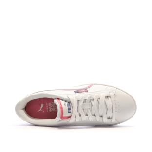 Baskets Blanches/Roses Fille Puma Jada vue 4