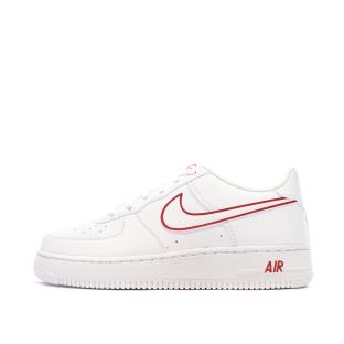 Baskets Blanche/Rouges Garçon Nike Air Force 1 vue 0