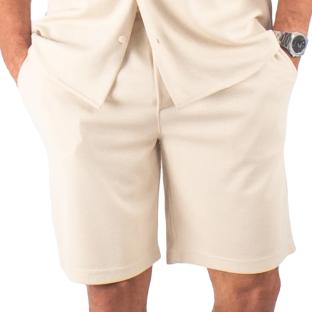Short Beige Homme Paname Brothers Poly pas cher