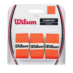 X3 SurGrip de Tennis Orange Fluo Wilson Pro Overgrip pas cher