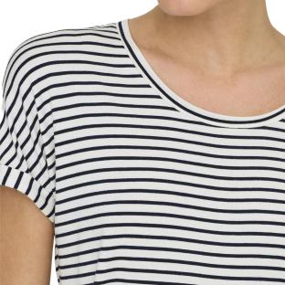 T-Shirt Blanc/Noir Femme JDY Sissy vue 3