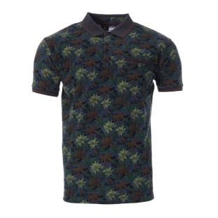 Polo Noir/Vert/Bleu Homme RMS26 91314 pas cher