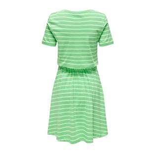 Robe à Rayure Vert Femme ONLY 15320317 vue 2