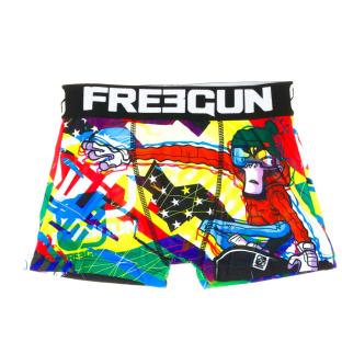 Boxer Noir/Rouge Garçon Freegun Snowboard pas cher
